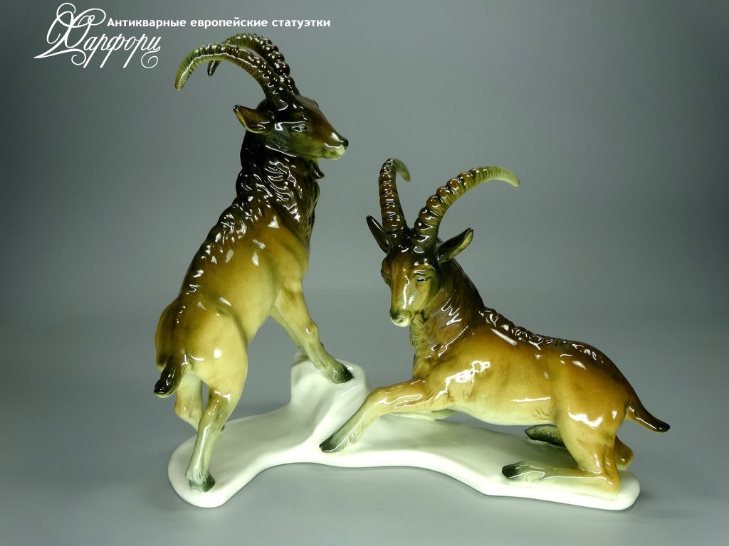 Купить фарфоровые статуэтки KARL ENS, Пара горных баранов, Германия